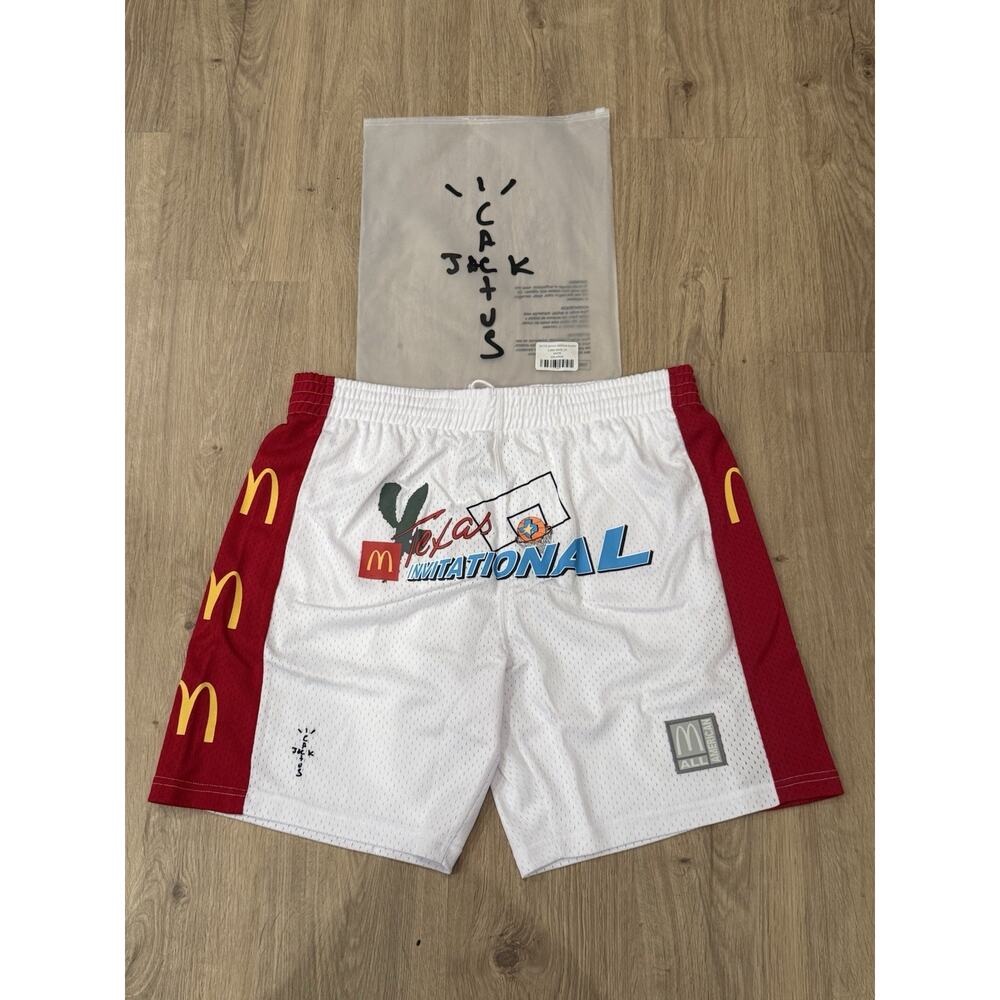 Travis Scott x McDonald's Cactus Jack All American Shorts XXL NEW